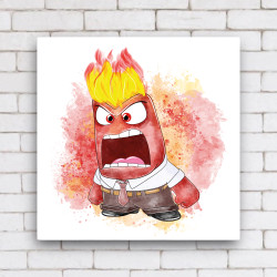Cuadro Furia Intensamente 30x30