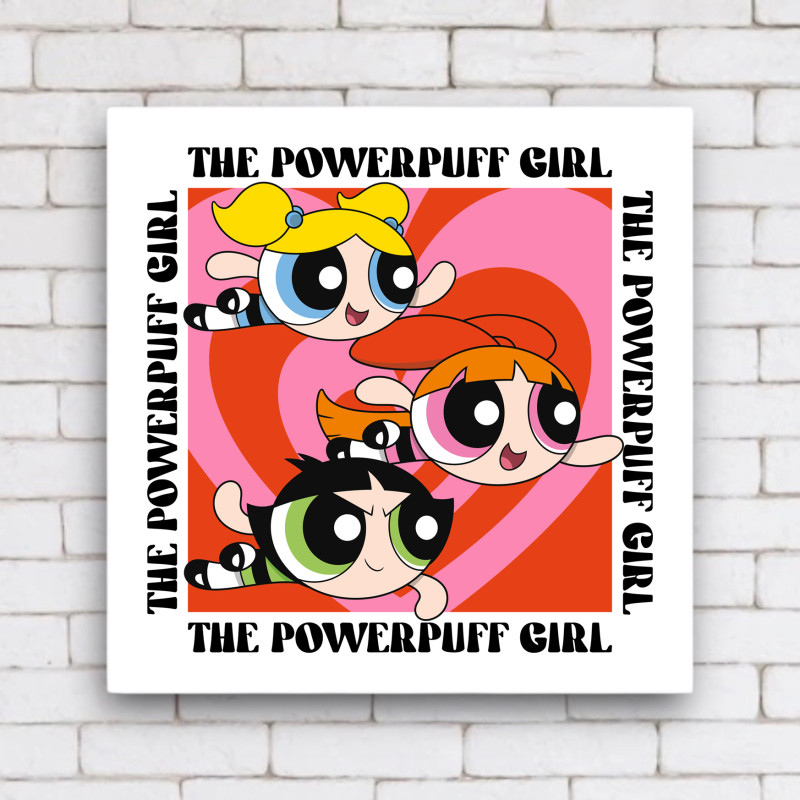 Cuadro Chicas Superpoderosas 30x30