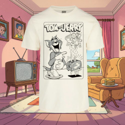 Remera Tom y Jerry Tostada