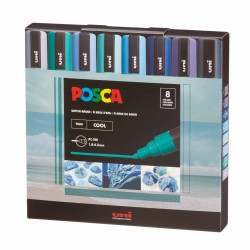 Set de Marcadores Posca 2.5 mm X8 Colores Fríos