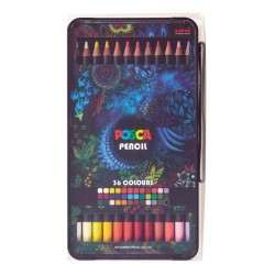 Lápices Uni Posca Estuche De 36 Colores